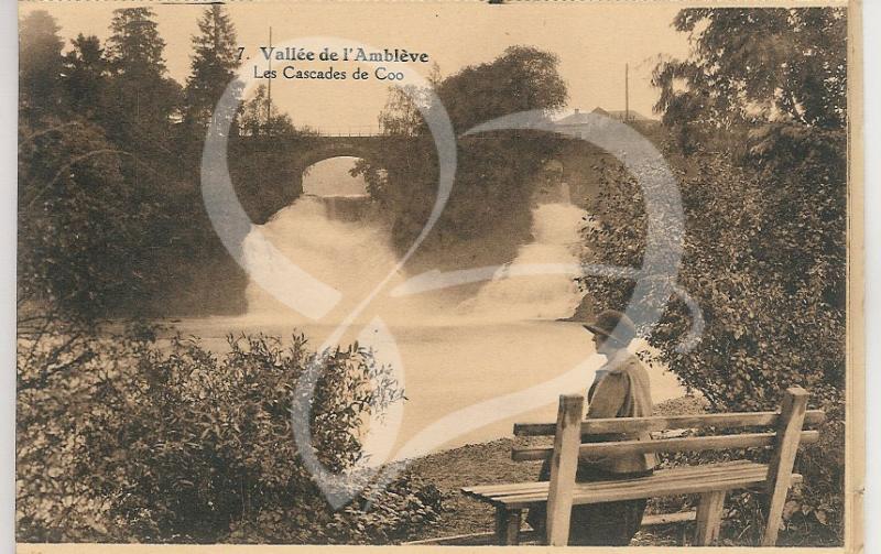 Cartoline Postali Vallée de l'Amblève. Cascade de Coo. 1920