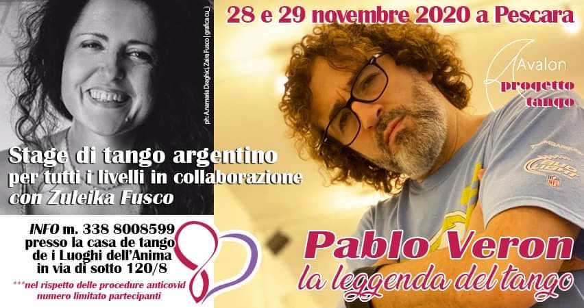 Stage di PABLO VERON a Pescara! | 28 e 29 novembre 2020