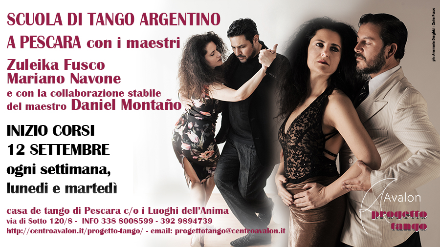 Inizio corsi di tango argentino a Pescara