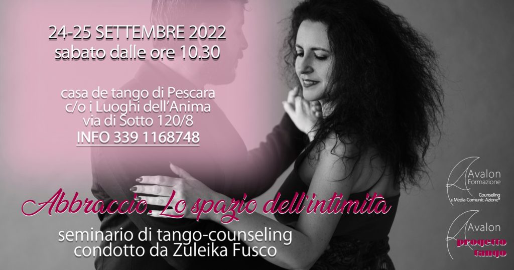 Abbraccio. Lo spazio dell’intimità. Seminario di tango-counseling a cura di Zuleika Fusco | 24-25 settembre 2022